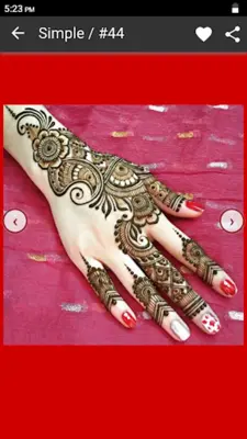 Mehndi Designs android App screenshot 0